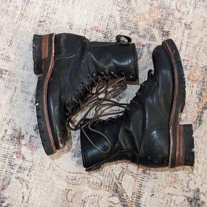 Frye Vintage Leather Combat Boots